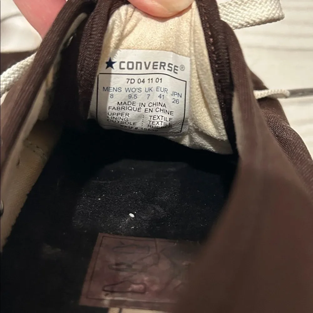 Very Rare Converse Jack Purcell Sneakers Brown Low Top Sneakers Size 8